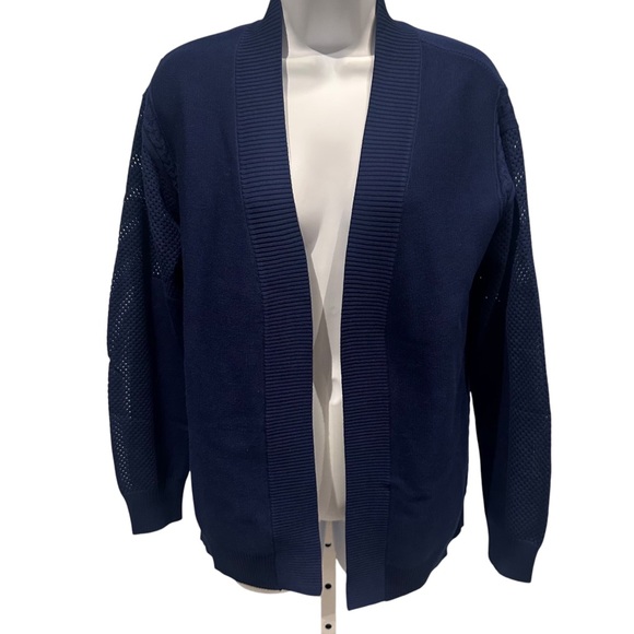 Faith & Zoe Sweaters - Stitch Fix Faith + Zoe Loyal Navy Open Cardigan Size Medium New with Tag